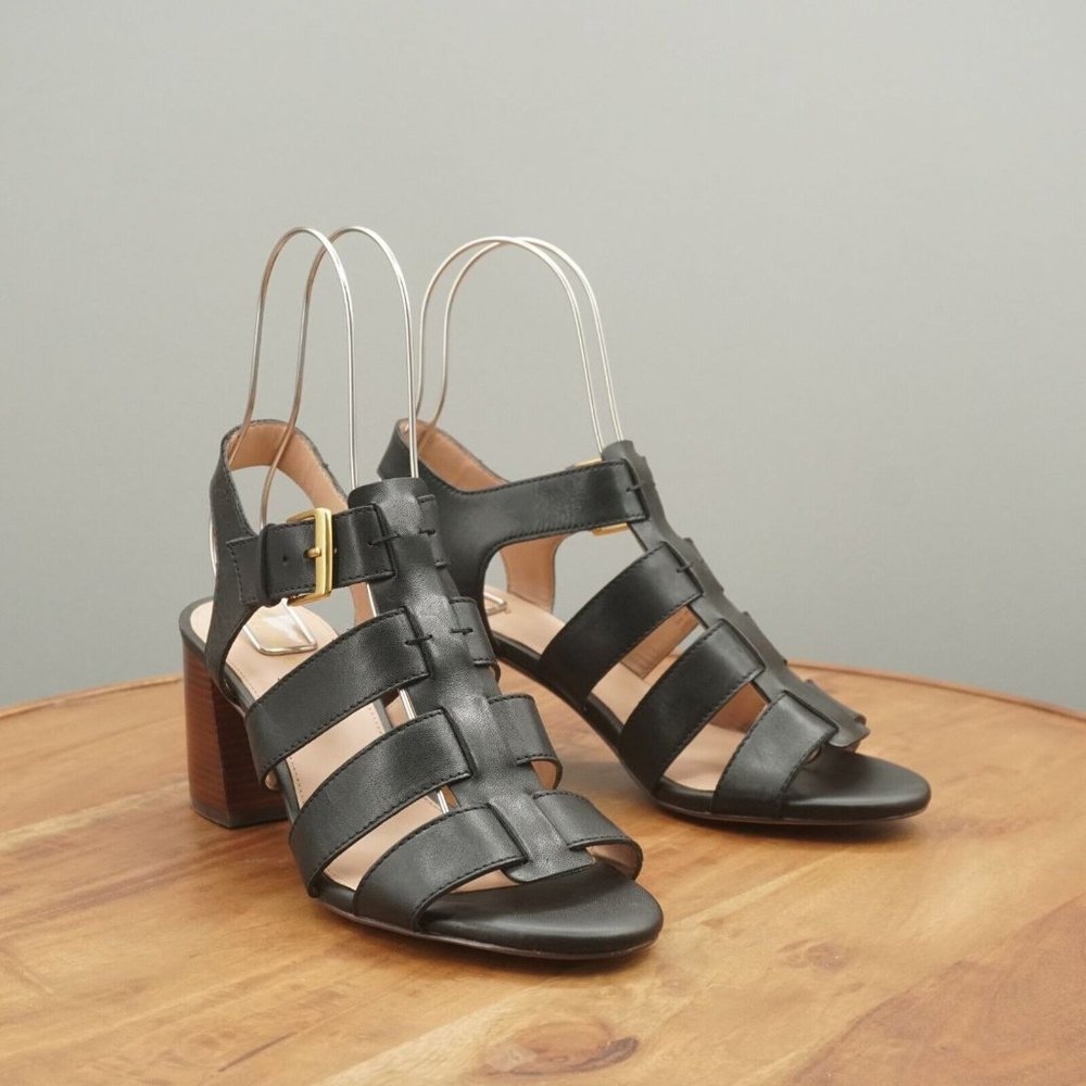 Cole Haan Black Leather Sandals
